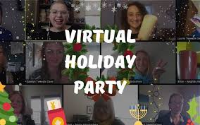 21 Virtual Christmas Party Ideas In 2020 Holidays In 2020 Office Holiday Party Ideas Christmas Party Planning Holiday Work Party Ideas