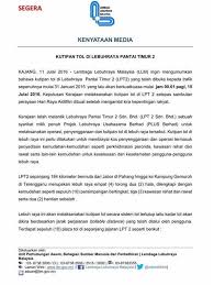 Log in to leave a tip here. Kadar Tol Lpt2 Lebuhraya Pantai Timur 2