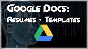 Google receives over 1 million resumes per year. Tutorial How To Create A Resume Using Google Docs Templates Youtube