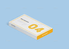 Package Box Mock Up Set 4 Flat Rectangle Box Box Mockup Mockup Box Packaging