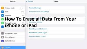 How To Erase All Data From Your Iphone Or Ipad In 2020 Ipad Iphone Data