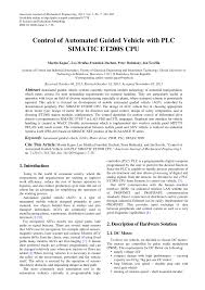 Check spelling or type a new query. Pdf Control Of Automated Guided Vehicle With Plc Simatic Et200s Cpu