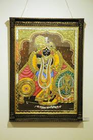 Banke Bihari Tanjore Painting Painting Art