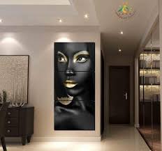 Black And White African American Wall Art 3 Piece And 4 Piece African American Woman Wall Art Canvas African American Wall Art Diy Canvas Wall Art African Wall Art