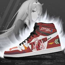 I actually doesnt know ho is the orignal guy ho made the animation, if you see this pls contact me! Zero Two Darling In The Franxx Jordan Sneakers Code 002 Anime Shoes Gear Anime