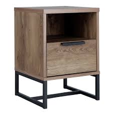 Tapered wooden legs set off a boxy body and two drawers provide ample. Buy Habitat Nomad 1 Drawer Bedside Table Oak Effect Bedside Tables Argos