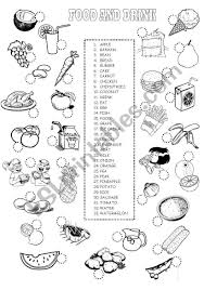 A Worksheet About Food And Drinks Based On The Cambridge Starters S Vocabulary Syllabus Teaching Helpers Cambridge Starters Vocabulary