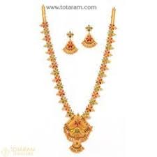 22k Rubies Emeralds Sets In 2020 Indian Gold Jewellery Design Temple Jewelry Necklace 22k Gold Necklace
