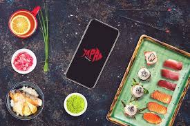 Iphone X In Sushi Bar Mock Up 2 Sushi Bar Sushi Bar Design Mockup