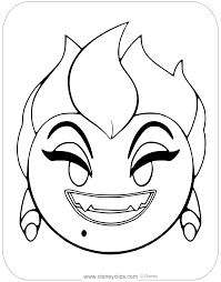 A tuft of hair is a tsum who has a patch of hair on their head. Disney Emojis Coloring Pages 2 Disneyclips Com