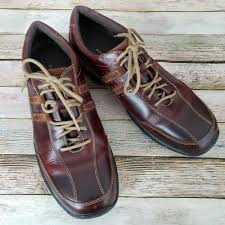 Mens Rockport Xcs Brown Leather Shoes 10 5 M Lace Up Apm7088e Rockport Laceup Brown Leather Oxford Shoes Leather Shoe Laces Mens Dress Shoes Oxford