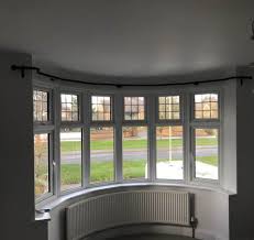 If longer than window, will it drape oddly if the sill projects further than the pole/rail brackets? Curved Bay Window Curtain Pole By S P Harrison