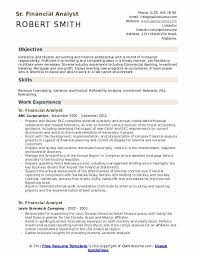 The finance industry is very strict about resume format. Sr Financial Analyst Resume Samples Qwikresume