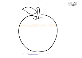Supercoloring.com is a super fun for all ages: Apple Coloring Page Free Printable Apple Cut Out Template