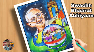 Drawings · swach bharat abhiyan clean india posters, drawing competition, poster drawing, yellow painting Drawing On Swachh Bharat Abhiyan Gandagi Mukt Mera Gaon Step By Step For Drawing Competition Youtube
