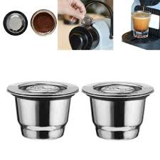 Filtre En Acier Inoxydable Cafe Reutilisable 2pcs Cafe Capsule Nespresso Pour Faire Kiliaadk878 Achat Prix Fnac