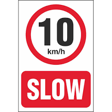 This simple calculator will allow you to easily convert 10 km to mi. Slow 10 Km H Speed Limit Car Park Signs Prohibitory Car Park Signs