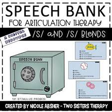 Speech Bank Articulation Cards For S No Print Grab Your Ipad Tablet Computer Or Smart Board B Figurative Language Activity Speech Therapy Resources Speech
