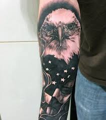 Black And White American Flag Forearm Tattoo Top 53 American Flag Tattoo Ideas 2020 Inspiration Guide American Flag Tattoo Bald Eagle Tattoos Flag Tattoo