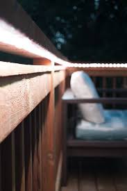 Rope lights for deck railing. How To Add Outdoor Rope Lights To A Deck Railing Outdoor Rope Lights Outdoor Deck Lighting Deck Railings