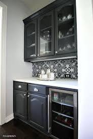 Black And White Moroccan Tile Backsplash Black And White Butler Pantry Tile Backsplash Transitional Kitchen Budget Kitchen Remodel Kitchen Remodel Butler Pantry