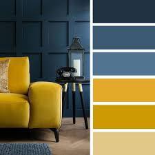 Image Result For Mustard Yellow And Navy Color Palette 20 Popular Bedroom Paint Colors That Giv Purple Living Room Living Room Color Schemes Teal Living Rooms Today's colour palette,i paired navy blue + mustard + yellow and orange together. mustard yellow and navy color palette