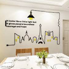Bon appetit with scrolls wall art decal. Creative Simple European 3d Acrylic Solid Wall Stickers Waterproof Dining Room Bedroom Wall Decoration Background Wall Sticker Wall Stickers Aliexpress