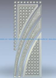 Door Pattern In Squares Wood Carving File Stl For Artcam And Aspire Jdpaint Free Vector Art 3d Wooden Main Door Design Black Cherry Wood Wood Carving Patterns