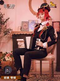 Victor Grantz Keyboard cos Identity V anime man woman cosplay High-quality  uniform costume full set Halloween wig shoe headgear - AliExpress