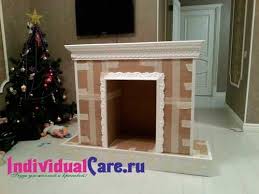 камин из коробок своими руками на новый год пошаговая инструкция Kamin Iz Obuvnyh Korobok Dekorativnyj Kamin Rozhdestvenskie Ukrasheniya Svoimi Rukami Idei