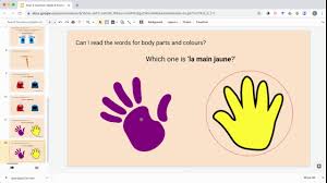 1st and 2nd by teacheraina. Body Parts Colours French Youtube
