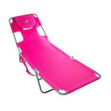 Ostrich chaise lounge beach chair. Ostrich Chaise Lounge Folding Portable Sunbathing Poolside Beach Chair Pink Walmart Com Walmart Com