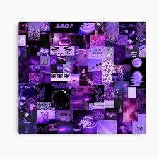 Vuitton louis aesthetic iphone wallpapers baddie pink purple pantalla fondos lv badass backgrounds monogram. Babe With The Power Purple Collage Sticker Wall Art Canvas Print By Dartydesigns Redbubble