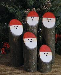 Rustic Log Santas Wooden Santa Primitive Wood By Gftwoodcraft Christmas Decorations Rustic Christmas Crafts Christmas Tree Festival
