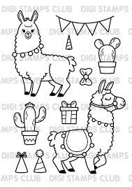 736 x 1199 34 0. Cute Llama Clipart Cute Unicorn Llama And Alpaca Clipart Etsy In 2021 Digital Stamps Digi Stamps Cute Llama