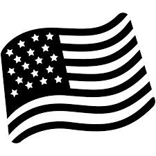 File U S Flag Emoji Black White Svg Wikimedia Commons