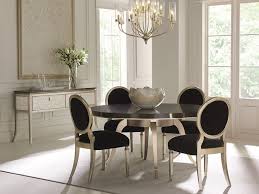 Table Dance This Refined Dining Table Is High Impact And Almost Too Beautiful To Dine Upon Its Classic Round Top Dining Chairs Furniture Round Dining Table