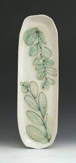 Ceramic Tray Surface Design Pottery Platter Handmade Ceramics Pottery Painting