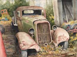 1934 Dodge Half Ton Painting By Sam Sidders 1934 Dodge Half Ton Fine Art Prints And Posters For Sale Car Painting Truck Art Art Cars