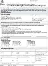 Safeguard your health with our personal/group medical insurance plans & solutions to relieve your financial pressure & focus on recovery. Cigna Health And Life Insurance Company Cigna Texas Individual And Family Plan Enrollment Application Change Form Pdf Free Download