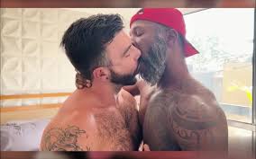 Handsome Black Muscle Daddy Fucks Sexy Muscle Bear - ThisVid.com