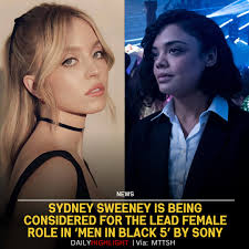 Sony Pictures is considering Sydney Sweeney for the female lead in Men in  Black 5, said by insider. See full post in comment below 👇