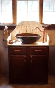 antique bathroom vanity with bowl