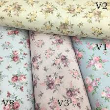 Vintage Rose Poplin Kumas Kumas Desenler Urunler