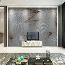 3d Wallpaper Modern Art Mural Retro Nostalgia Abstract Lines Etsy In 2020 Wall Painting Living Room Living Room Paint 3d Wallpaper