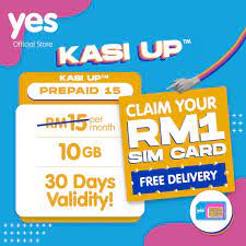 So, i tried activating at the website, but i was unsuccessful. Yes Offers Kasi Up Prepaid Starter Pack With 10gb Data For Rm1