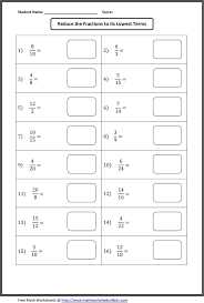 Simplifying Fraction Worksheets Fractions Worksheets Simplifying Fractions Fractions