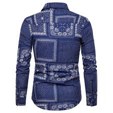 amazon com mens fall shirts long sleeve print business tops