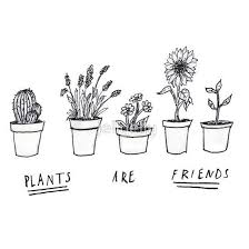Black And White Plants Aesthetic Plants Are Friends Sticker By Jellyelly Plants Are Friends Drawings Of Friends Plants