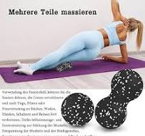 Selbstmassageball, Blackball, Duo Ball Klein Self, Erdnuss Massageball  Faszienball-Set, Lacrosse-Ball Muskelrolle für Wirbelsäule, Akupressur ...